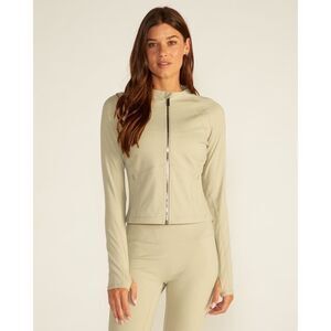 BYLT Metta Full Zip Jacket Cream Size Medium NWOT